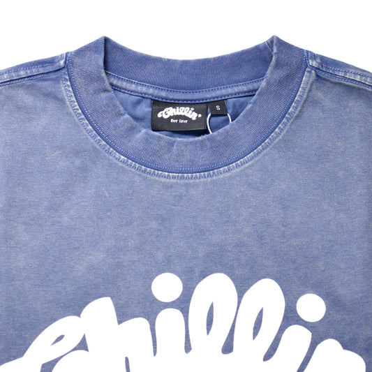 Women's BIG LOGO CROPPED PIGMENT S/S TEE - BLUE