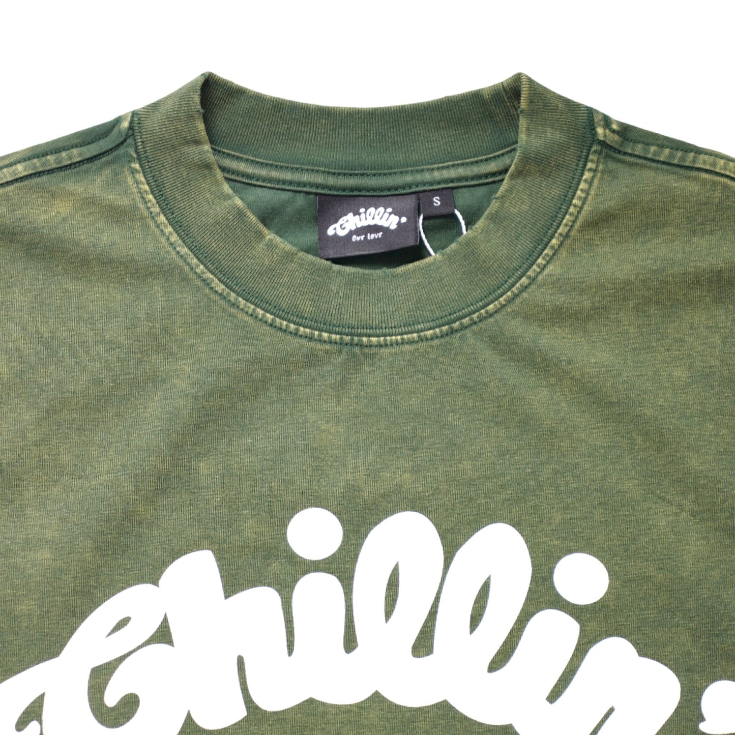 Women's BIG LOGO CROPPED PIGMENT S/S TEE - GREEN