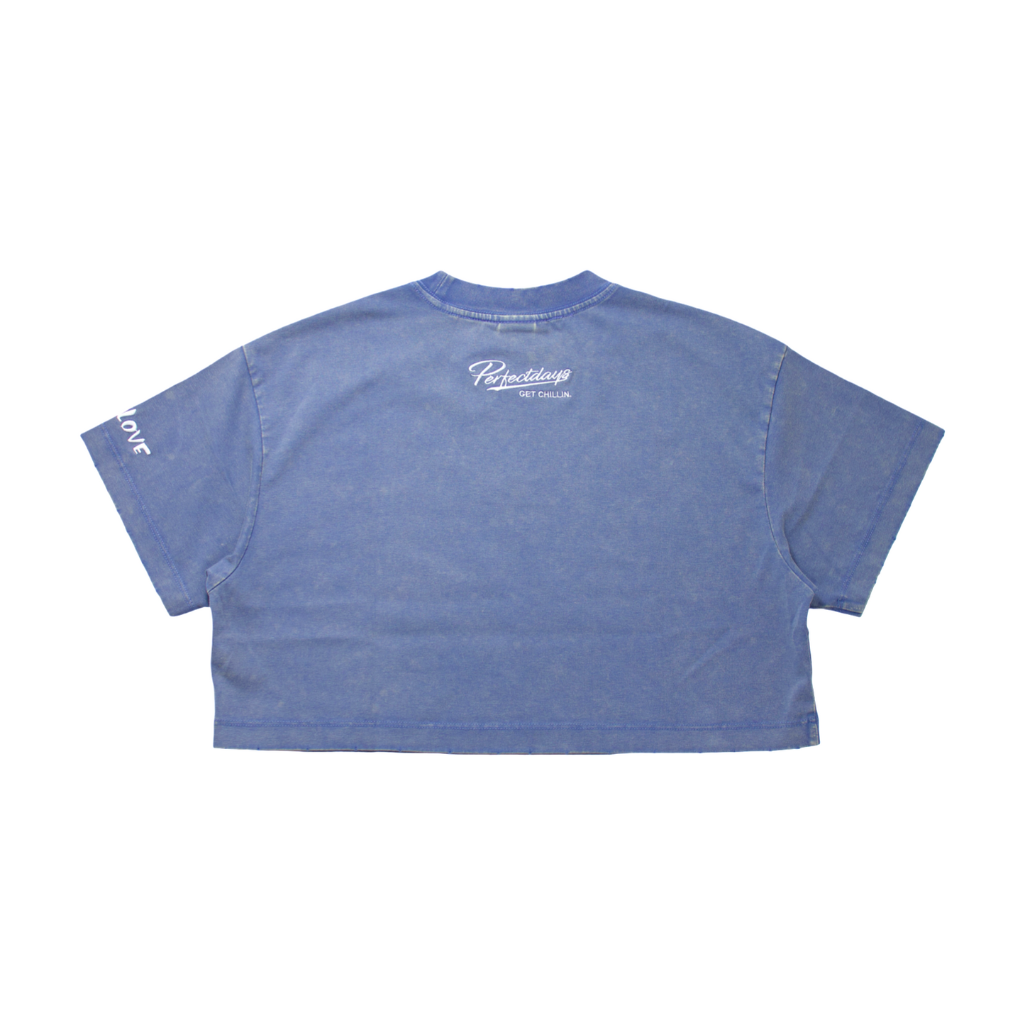 Women's BIG LOGO CROPPED PIGMENT S/S TEE - BLUE
