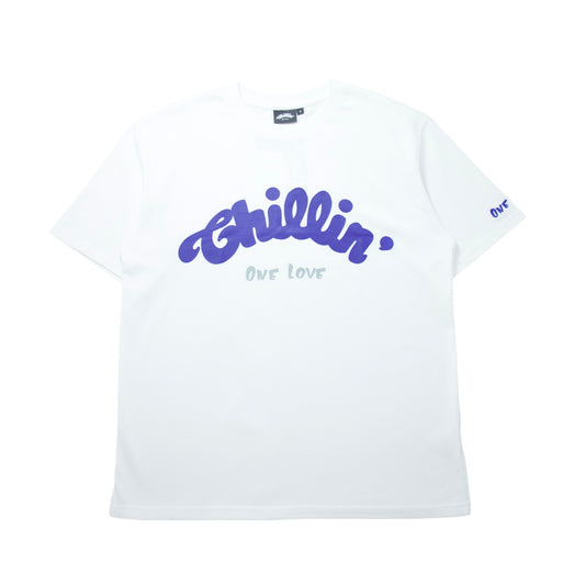 BIG LOGO S/S TEE - WHITE / BLUE
