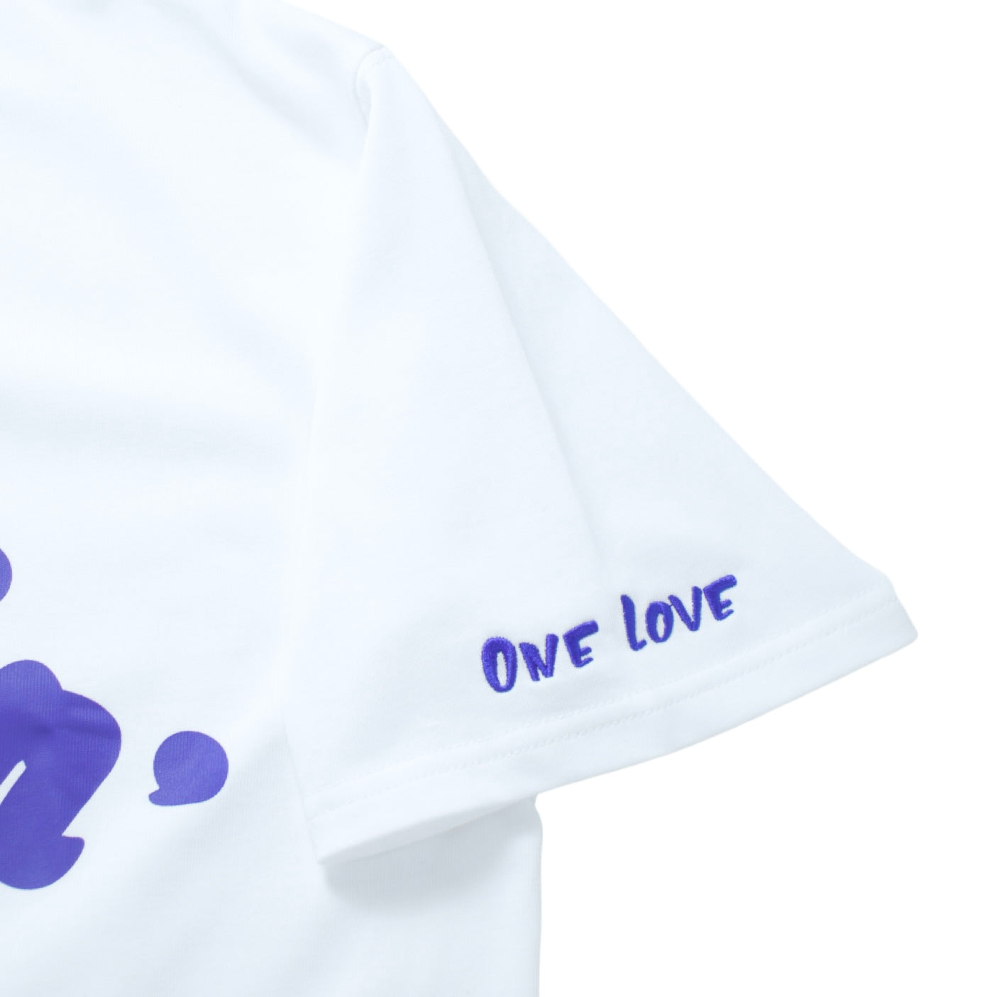 BIG LOGO S/S TEE - WHITE / BLUE