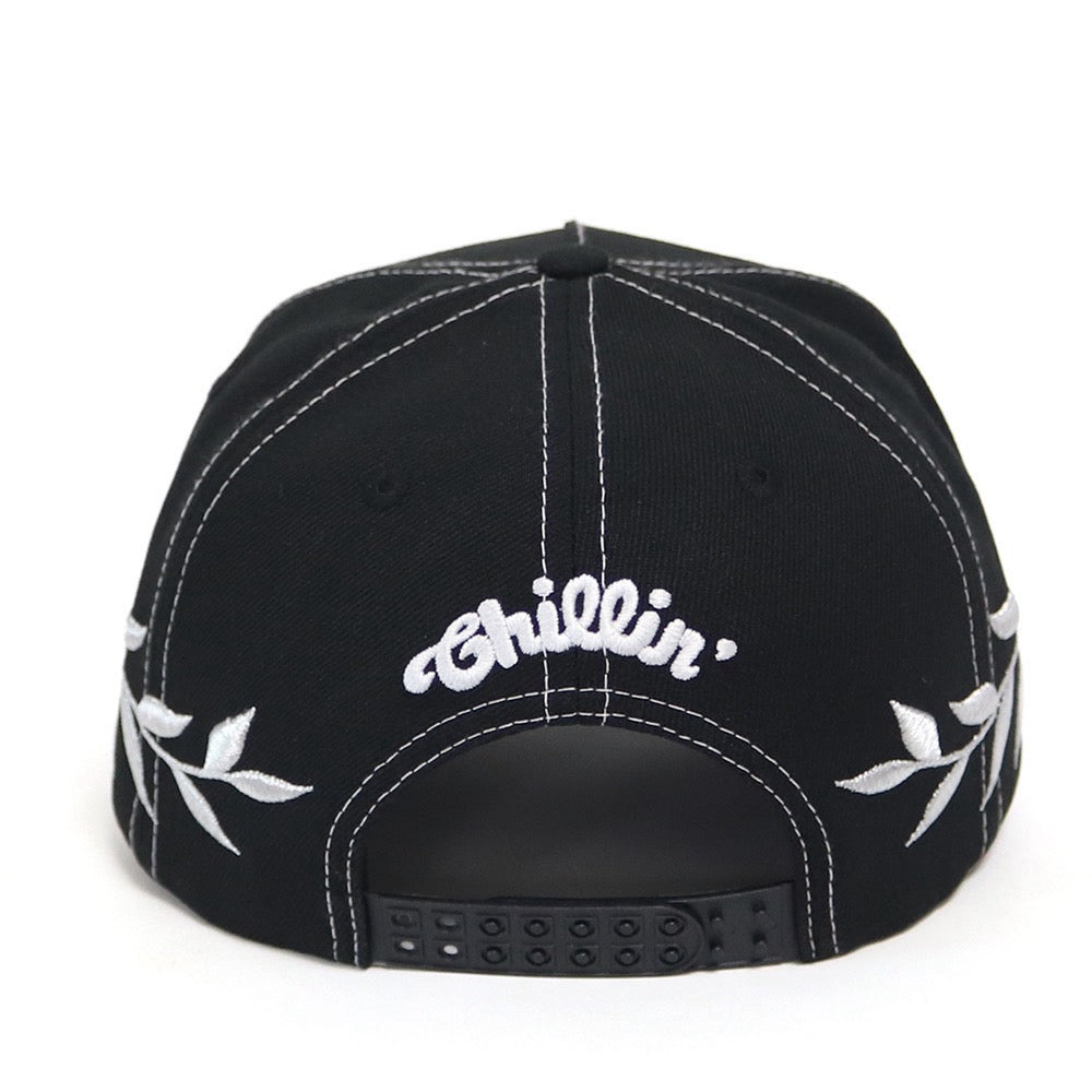 "C LOGO" 5 PANEL CAP - Black