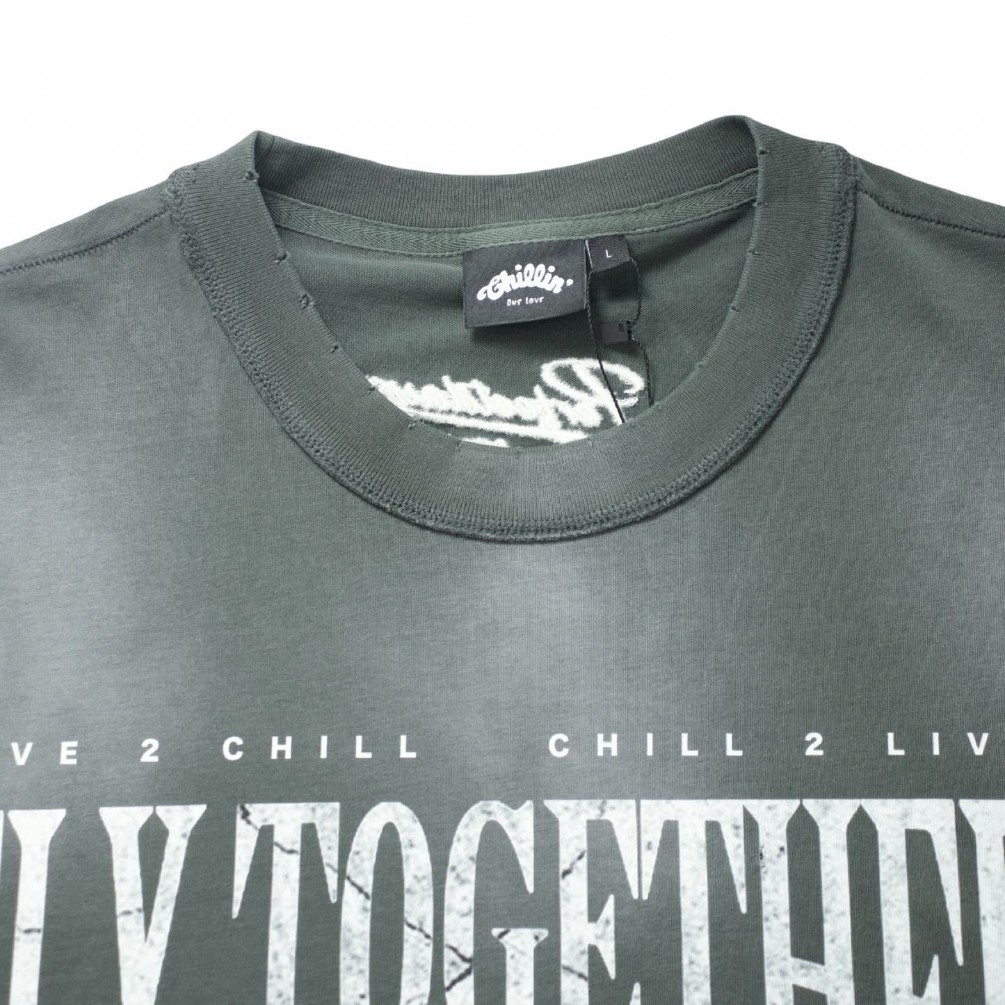 DOVE SLEEVELESS TEE - GREY