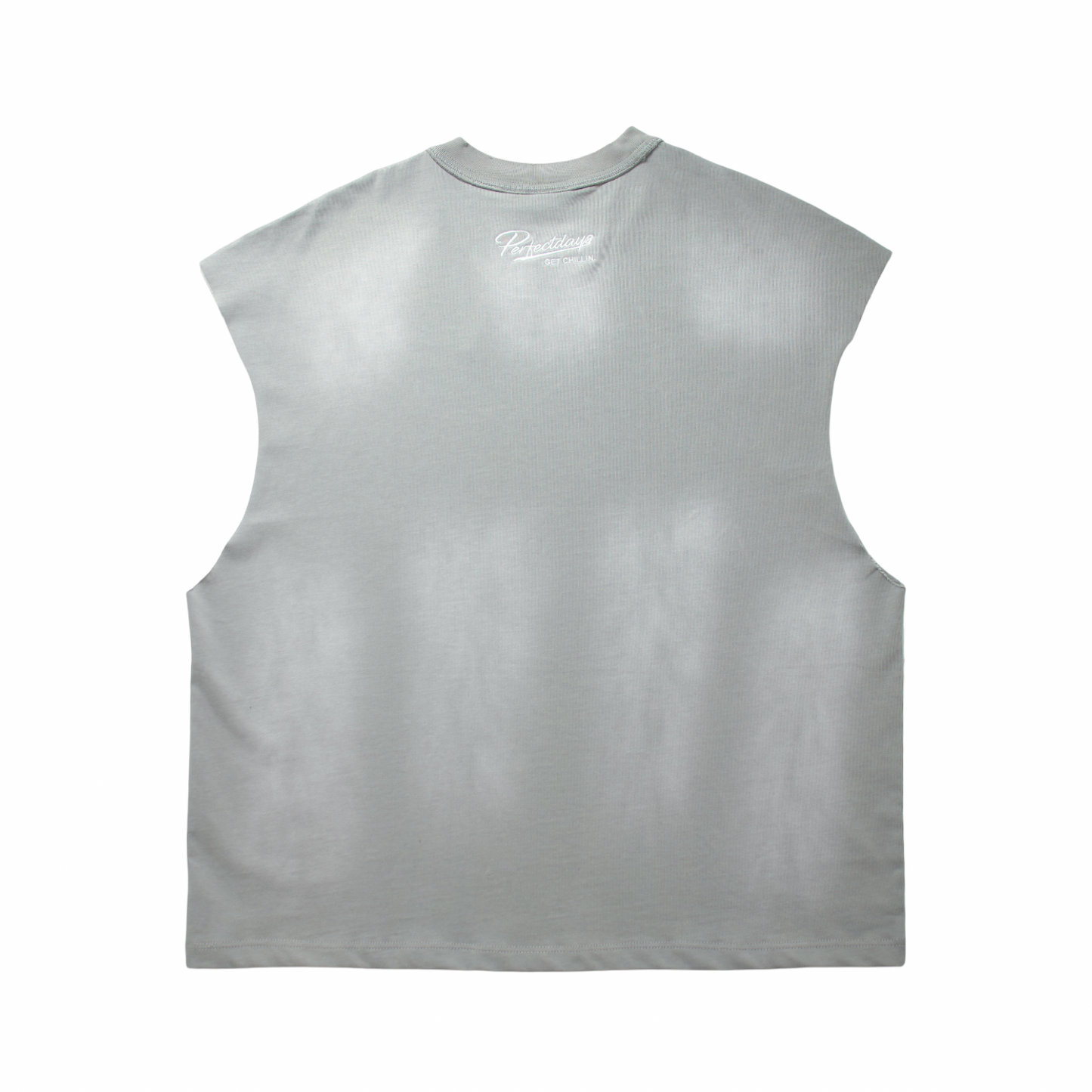 BIG LOGO SLEEVELESS TEE - GREY