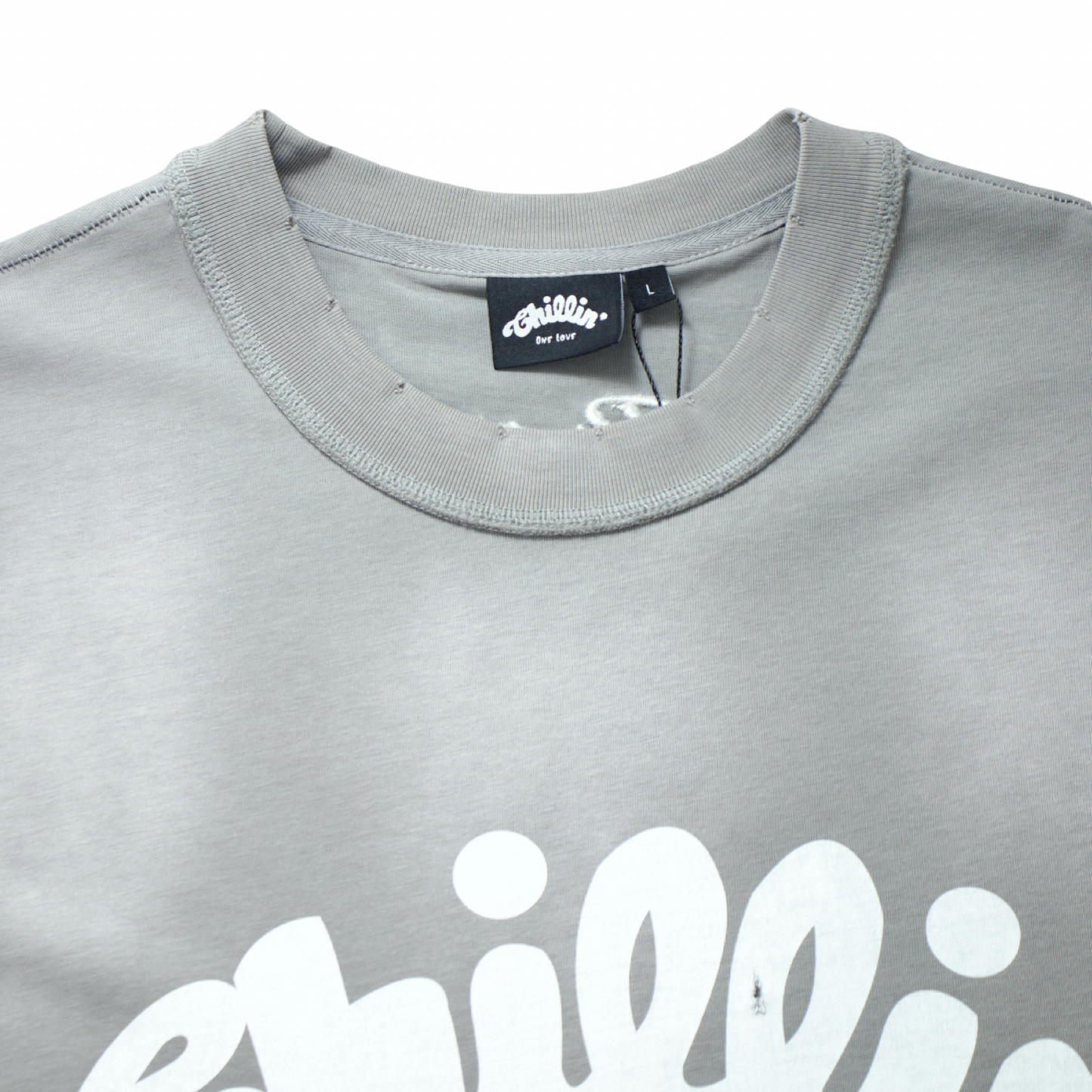 BIG LOGO SLEEVELESS TEE - GREY