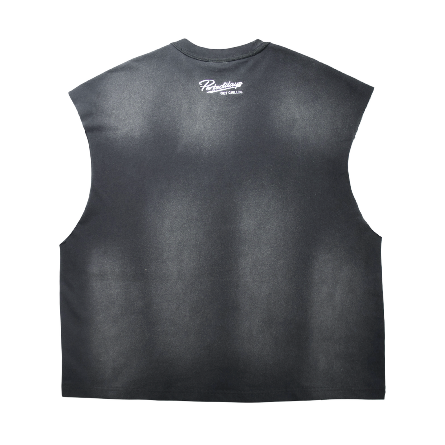 BIG LOGO SLEEVELESS TEE - BLACK