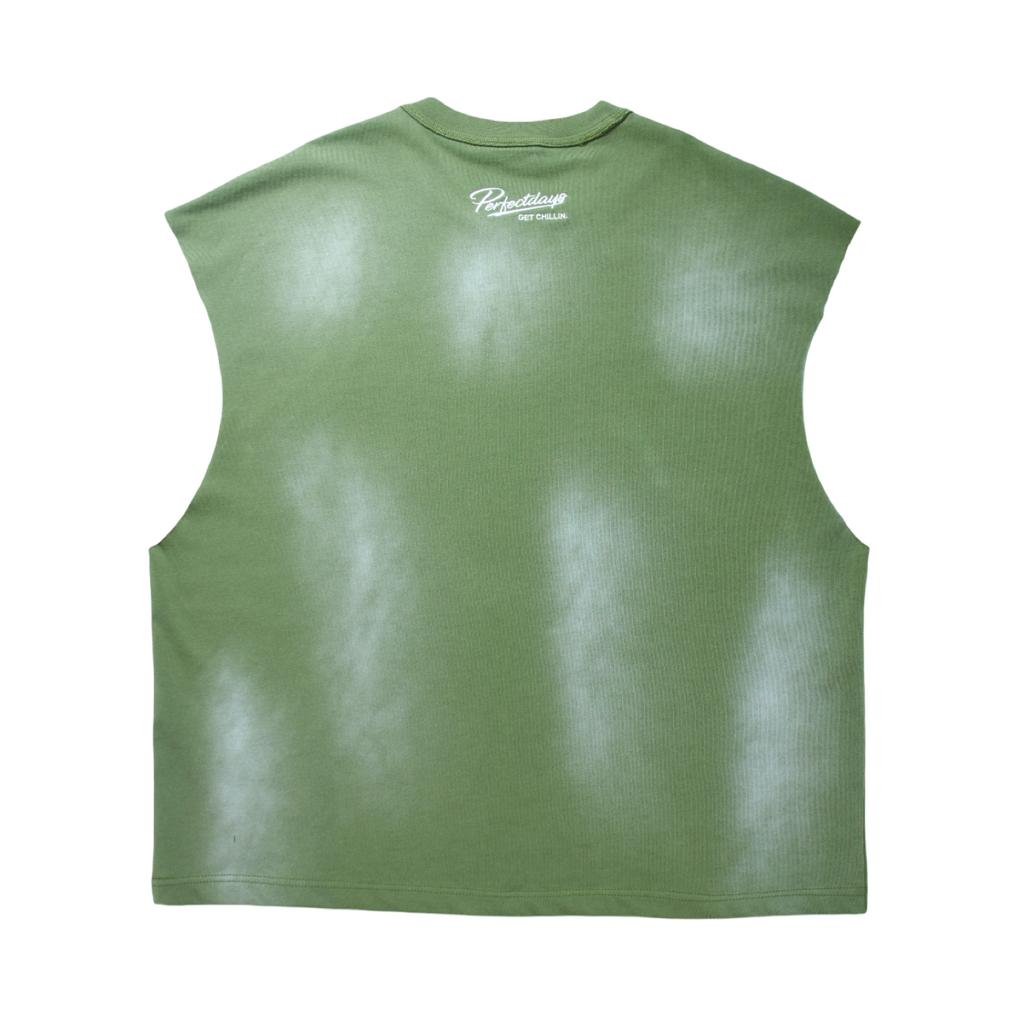 BIG LOGO SLEEVELESS TEE - GREEN