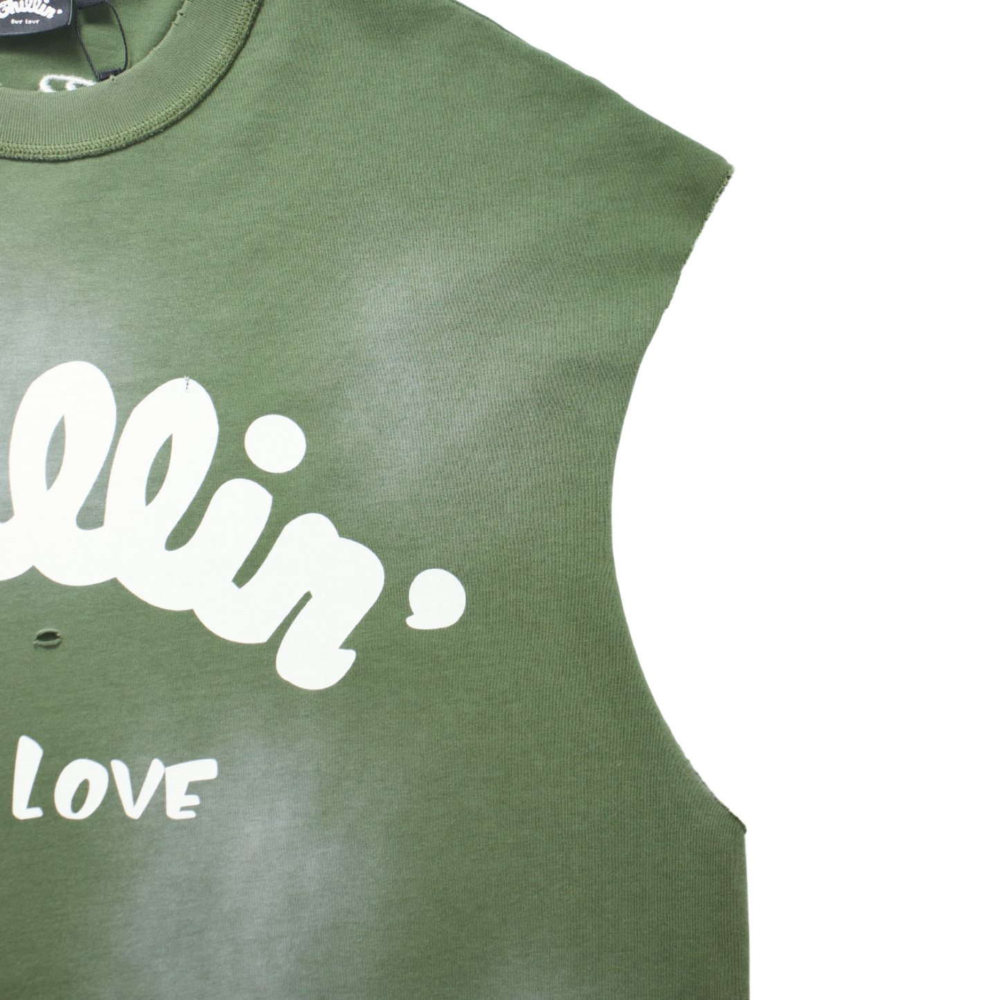 BIG LOGO SLEEVELESS TEE - GREEN
