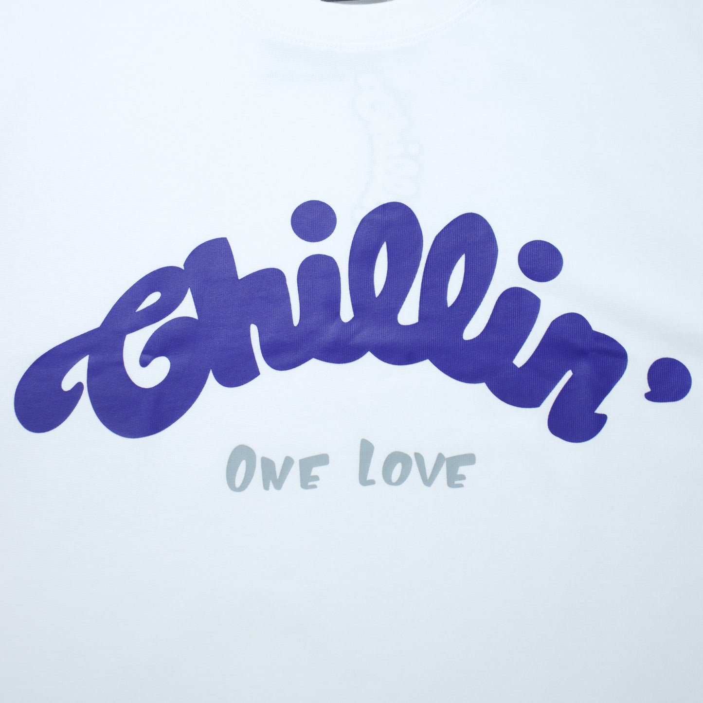 BIG LOGO S/S TEE - WHITE / BLUE