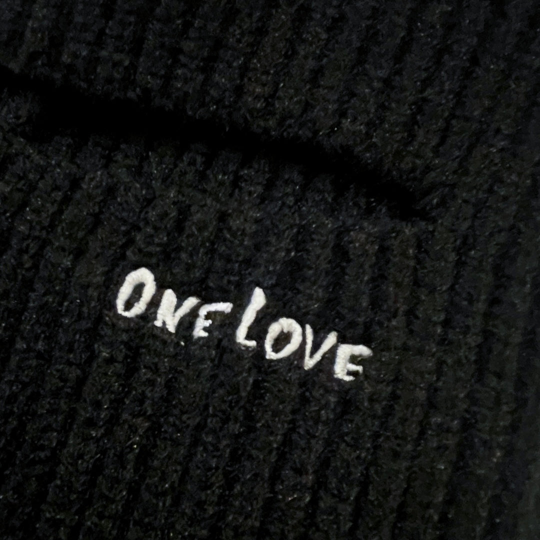 KNIT BALACLAVA "BLACK CAT"- BLACK