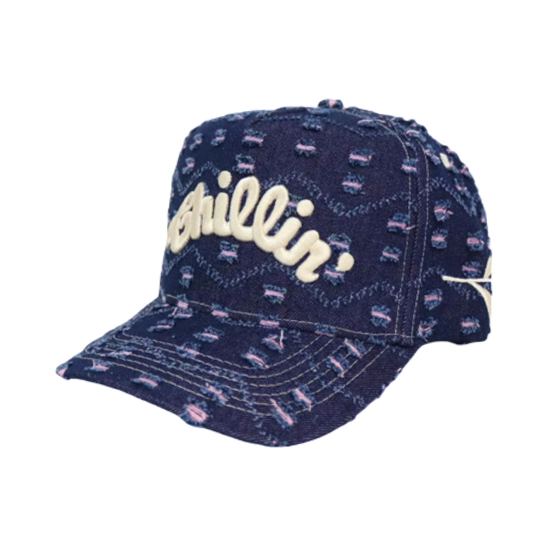CRASH DENIM CAP - NAVY