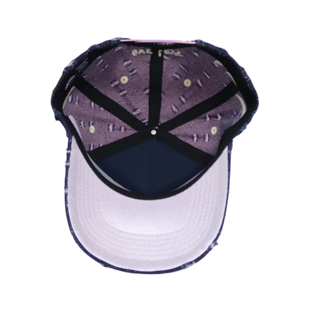 CRASH DENIM CAP - NAVY