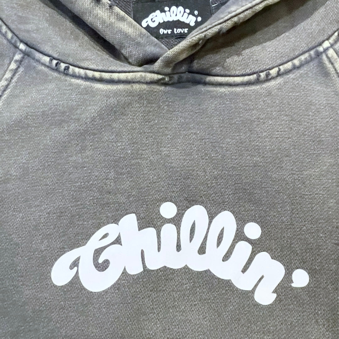 CROPPED HOODIE - GREY
