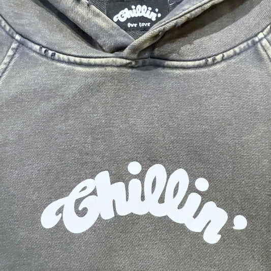 CROPPED HOODIE - GREY