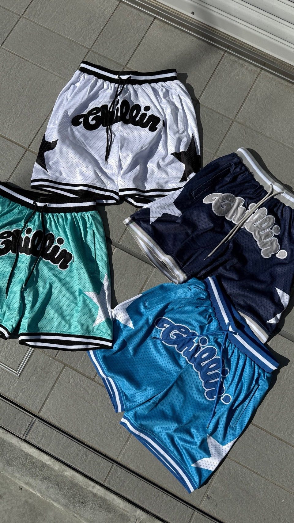 BASKETBALL STAR SHORTS - BLUE