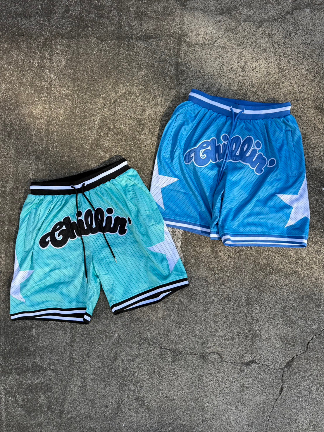 BASKETBALL STAR SHORTS - MINT