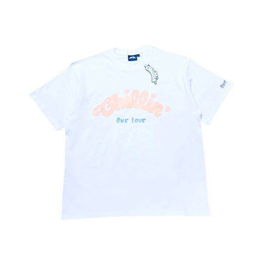 BIG LOGO S/S TEE - WHITE / S.PINK