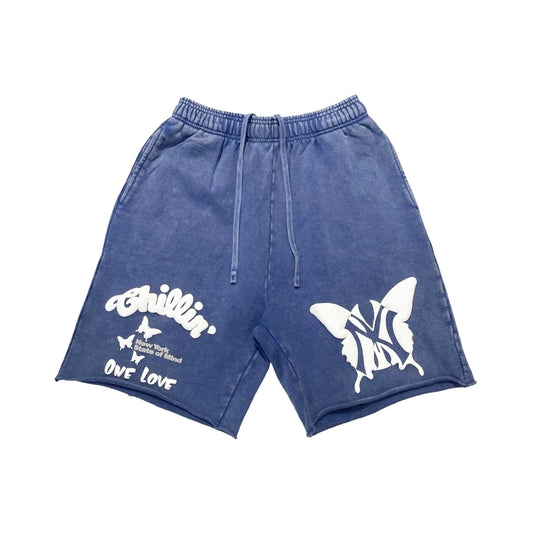 NY BUTTERFLY PIGMENT SHORTS - NAVY