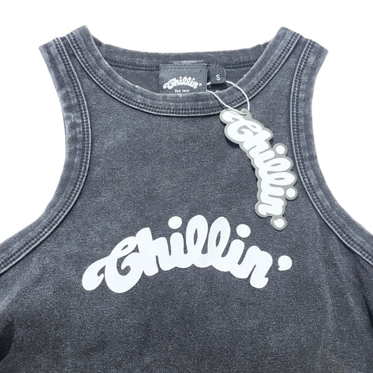Women's MINI LOGO TANK TOP - BLACK