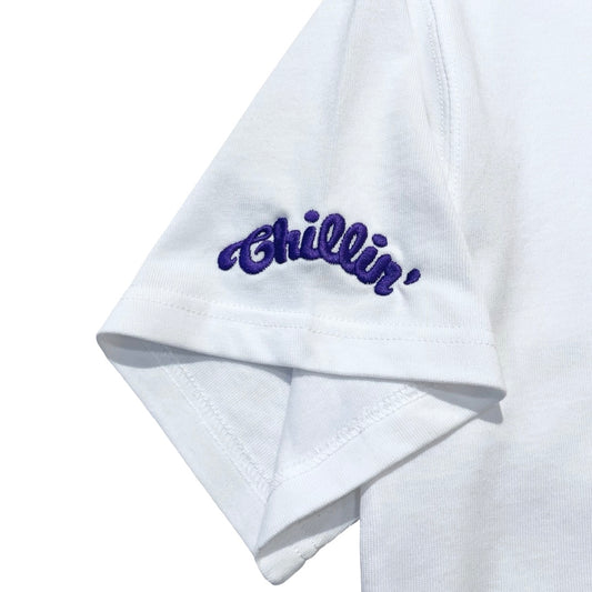 NY BUTTERFLY S/S TEE - WHITE / PURPLE