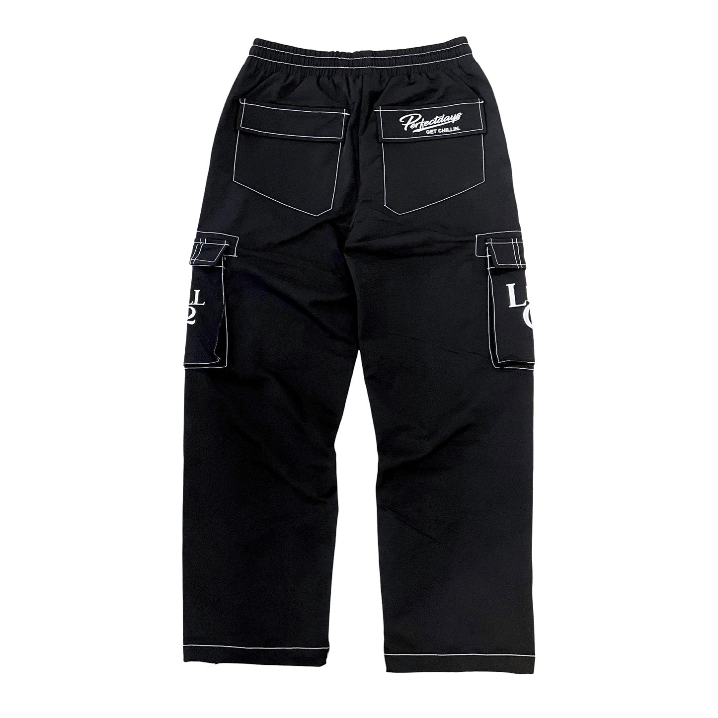 NYLON STRETCH PANTS - BLACK