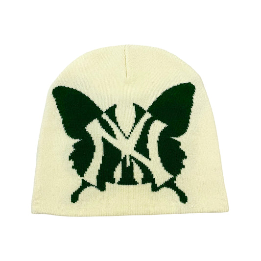 NY BUTTERFLY BEANIE - GREEN