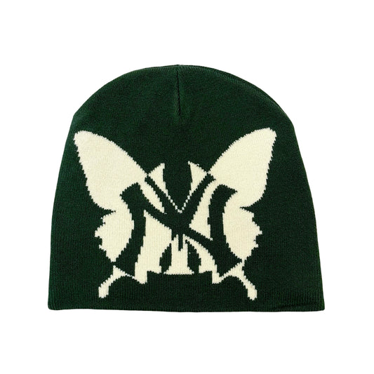 NY BUTTERFLY BEANIE - GREEN