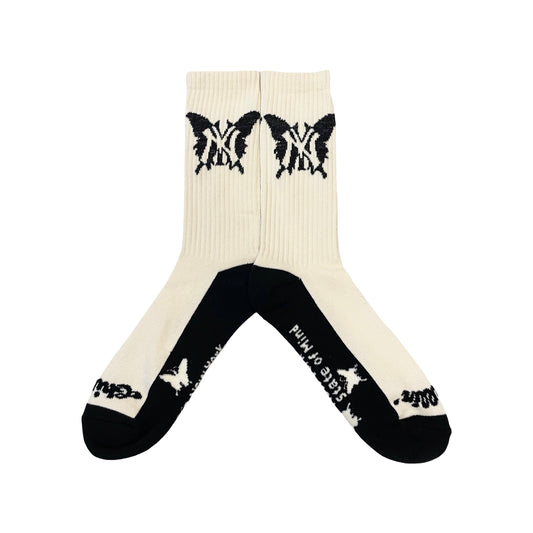 NY BUTTERFLY SOCKS - BLACK
