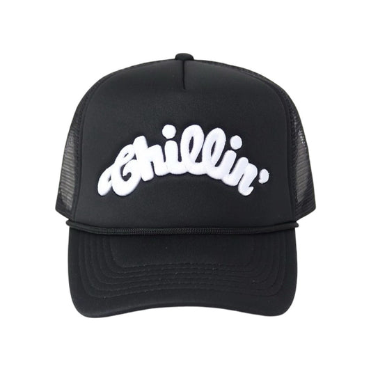 LOGO 5PANEL MESH CAP - BLACK