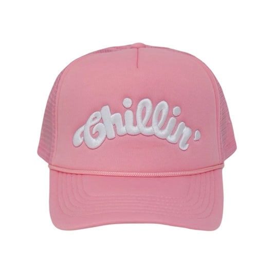 LOGO 5PANEL MESH CAP - PINK