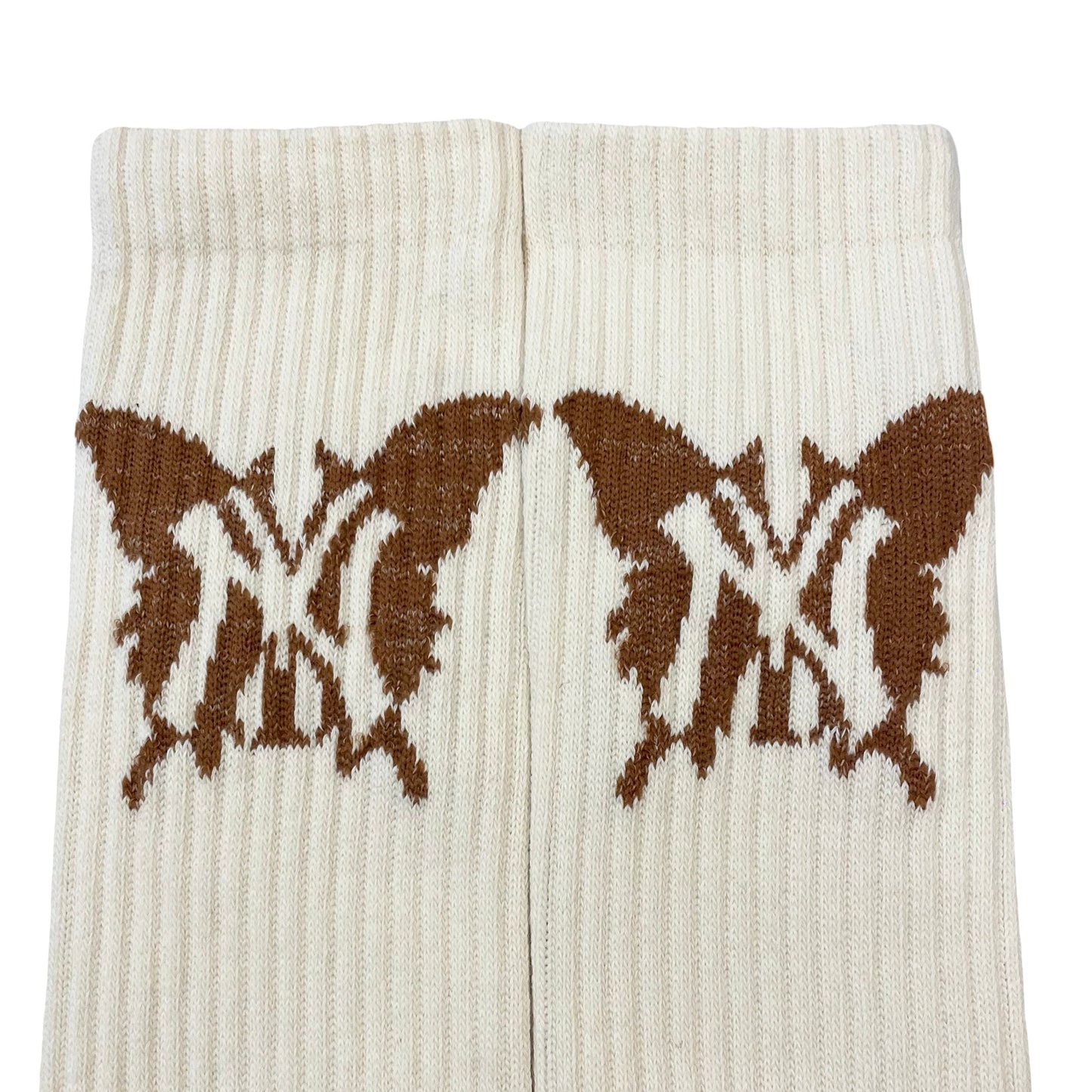 NY BUTTERFLY SOCKS - BROWN