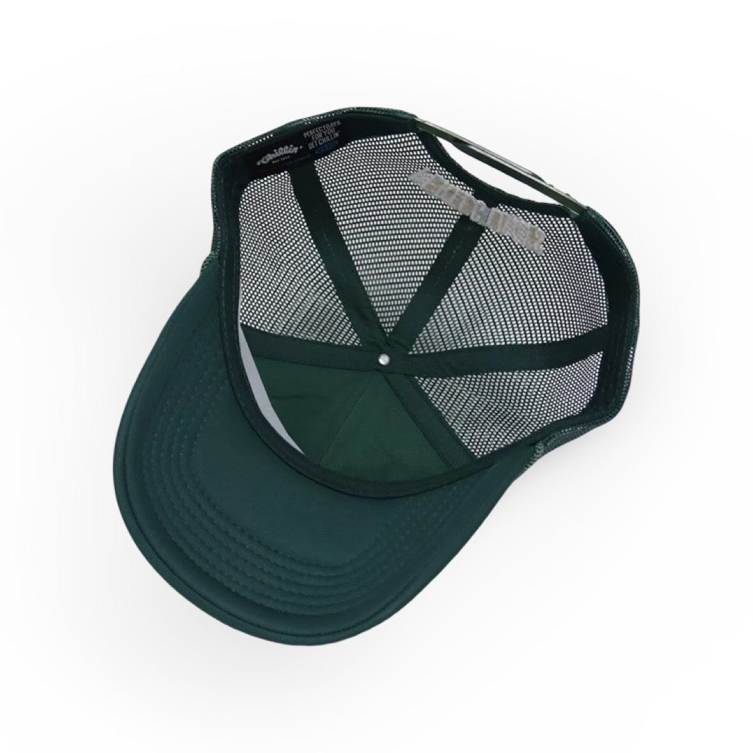 LOGO 5PANEL MESH CAP - D.GREEN