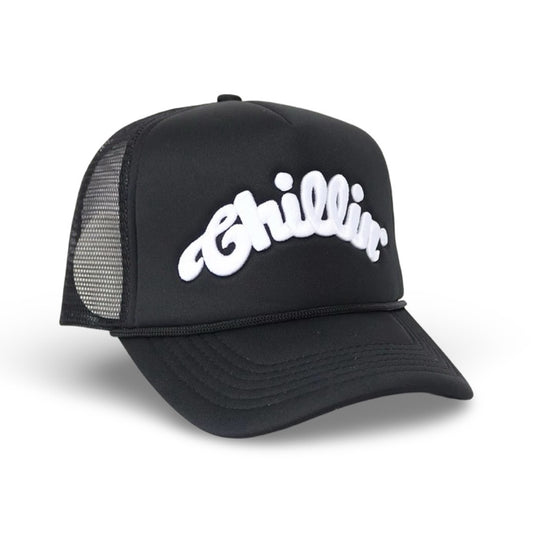 LOGO 5PANEL MESH CAP - BLACK