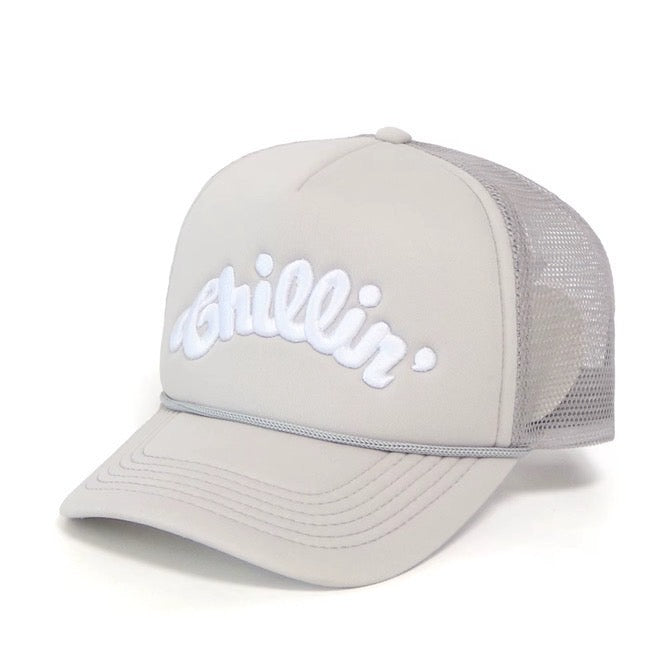 LOGO 5PANEL MESH CAP - GREY