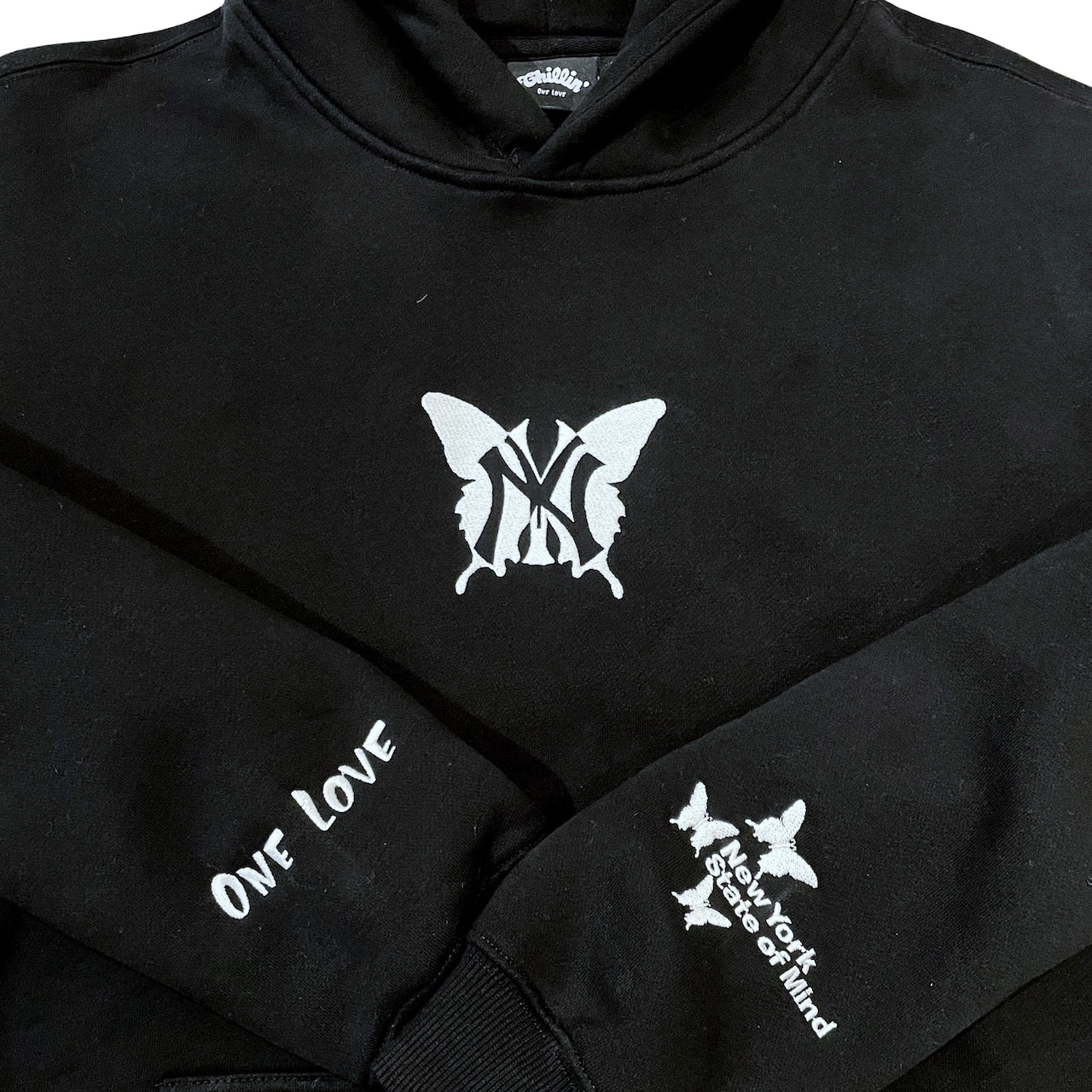 NY BUTTERFLY SWEATSUIT SET - BLACK