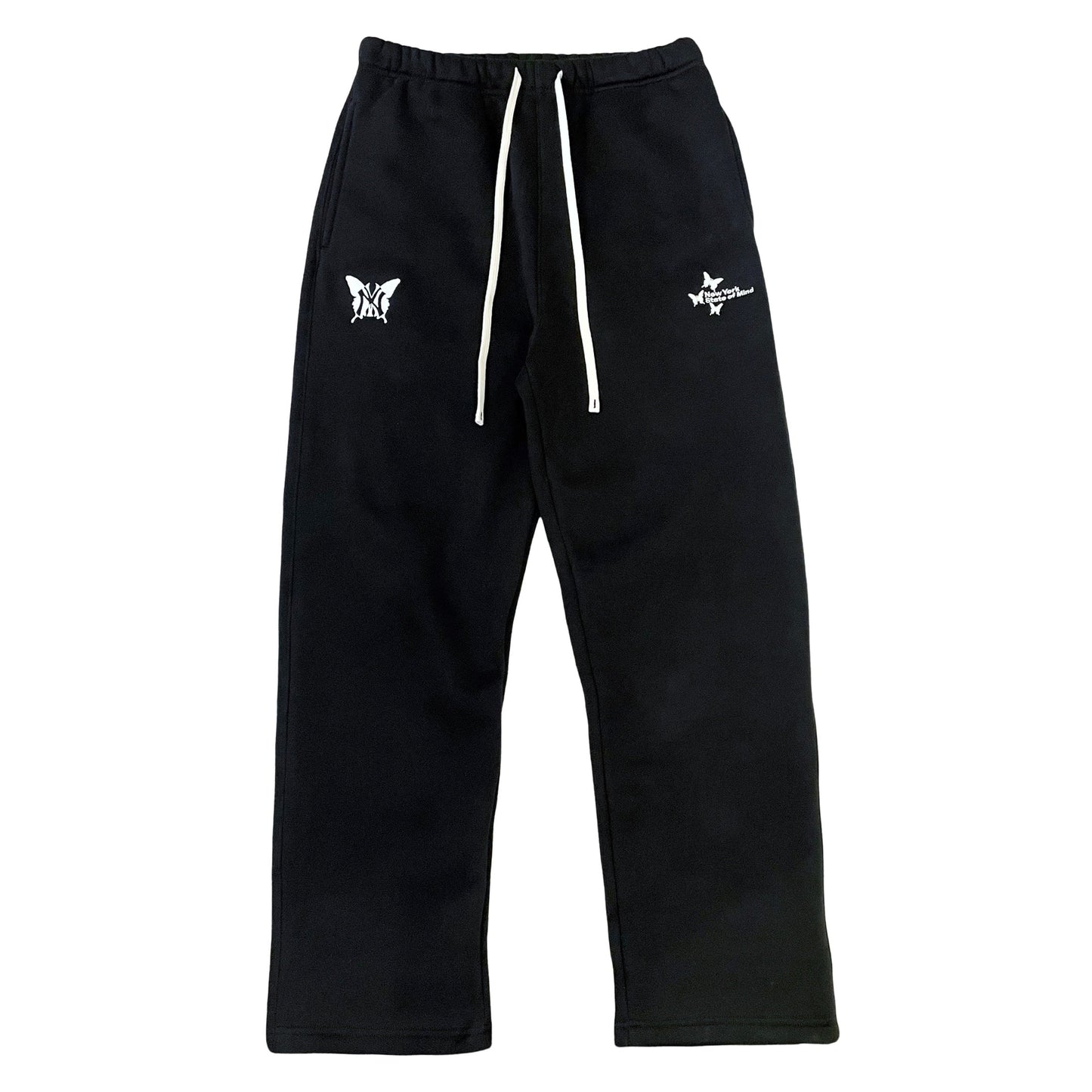 NY BUTTERFLY SWEATSUIT SET - BLACK