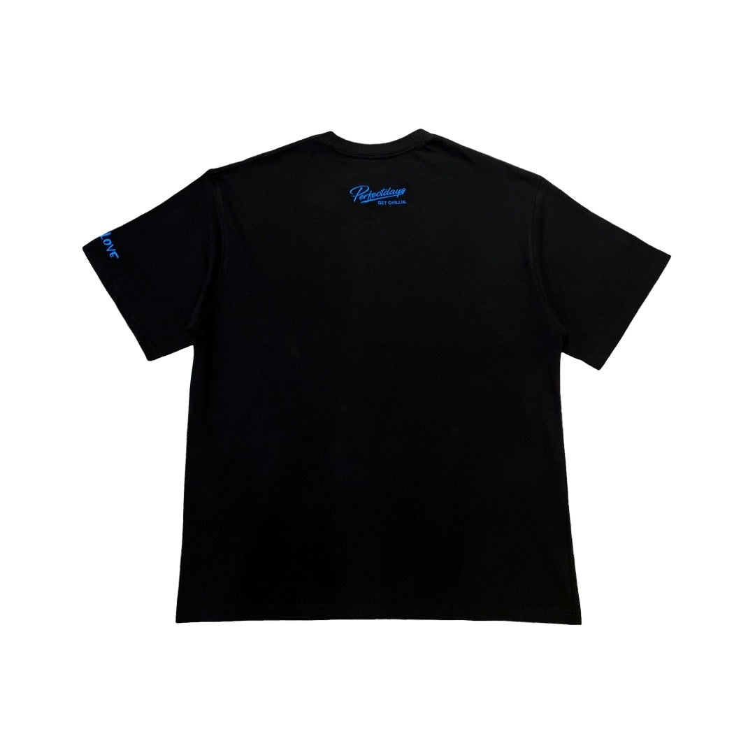 BIG LOGO BUTTERFLY S/S TEE - BLACK / BLUE
