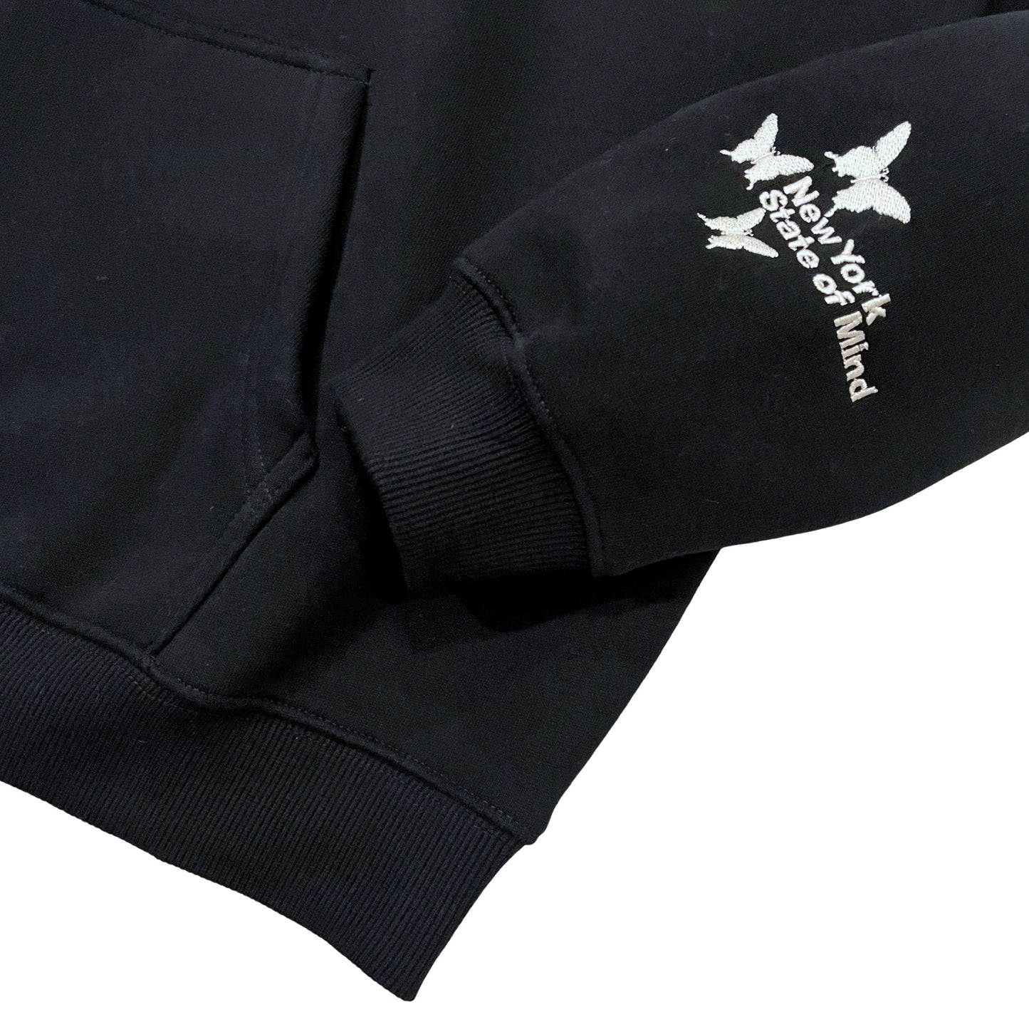 NY BUTTERFLY HOODIE - BLACK