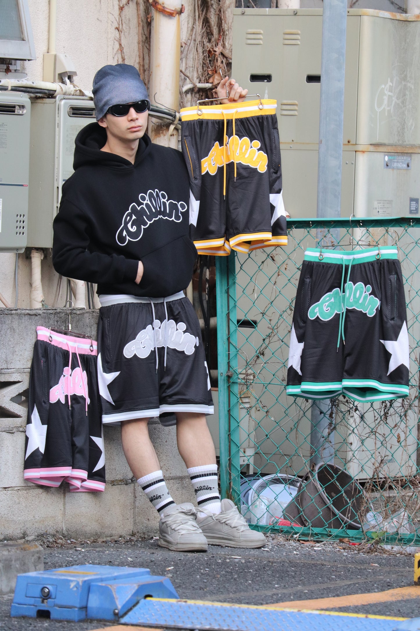 BASKETBALL STAR SHORTS - MINT