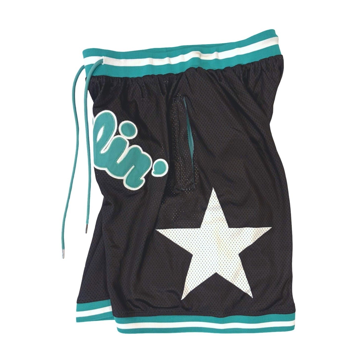 BASKETBALL STAR SHORTS - MINT
