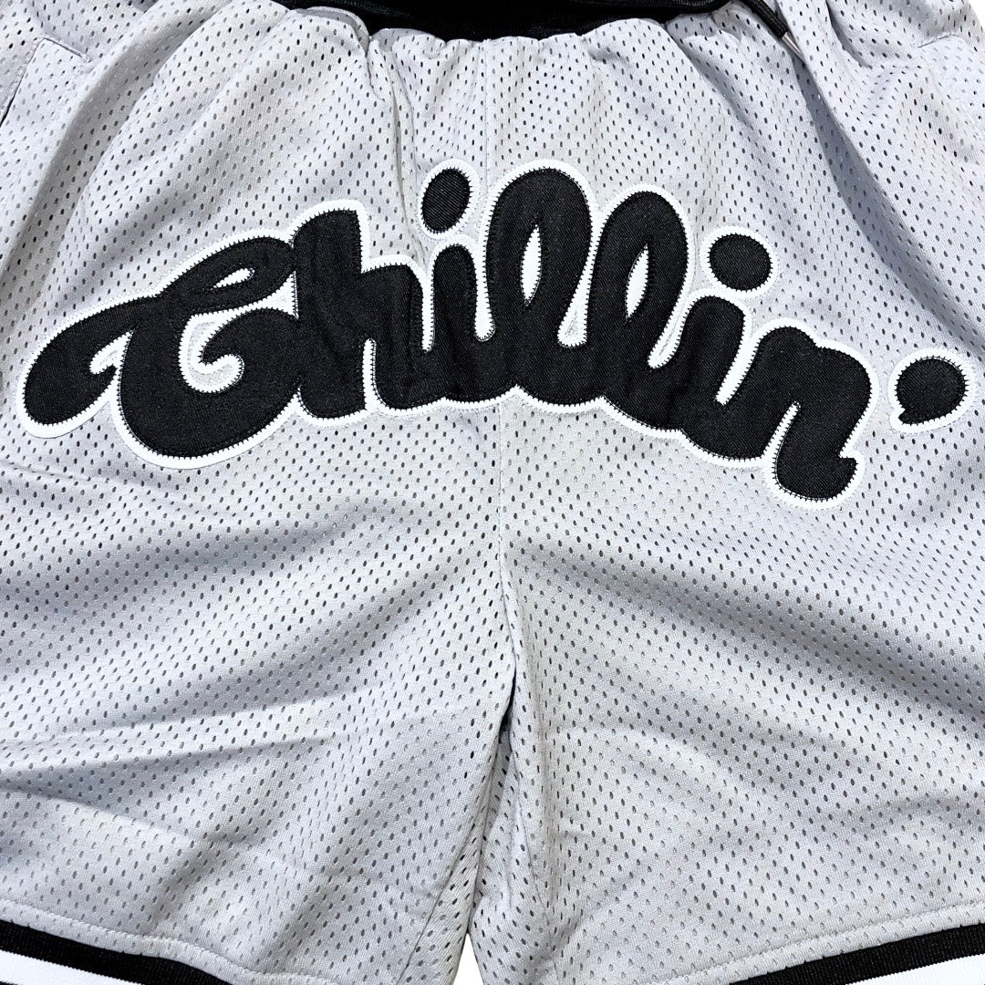 BASKETBALL STAR SHORTS - GREY / BLACK