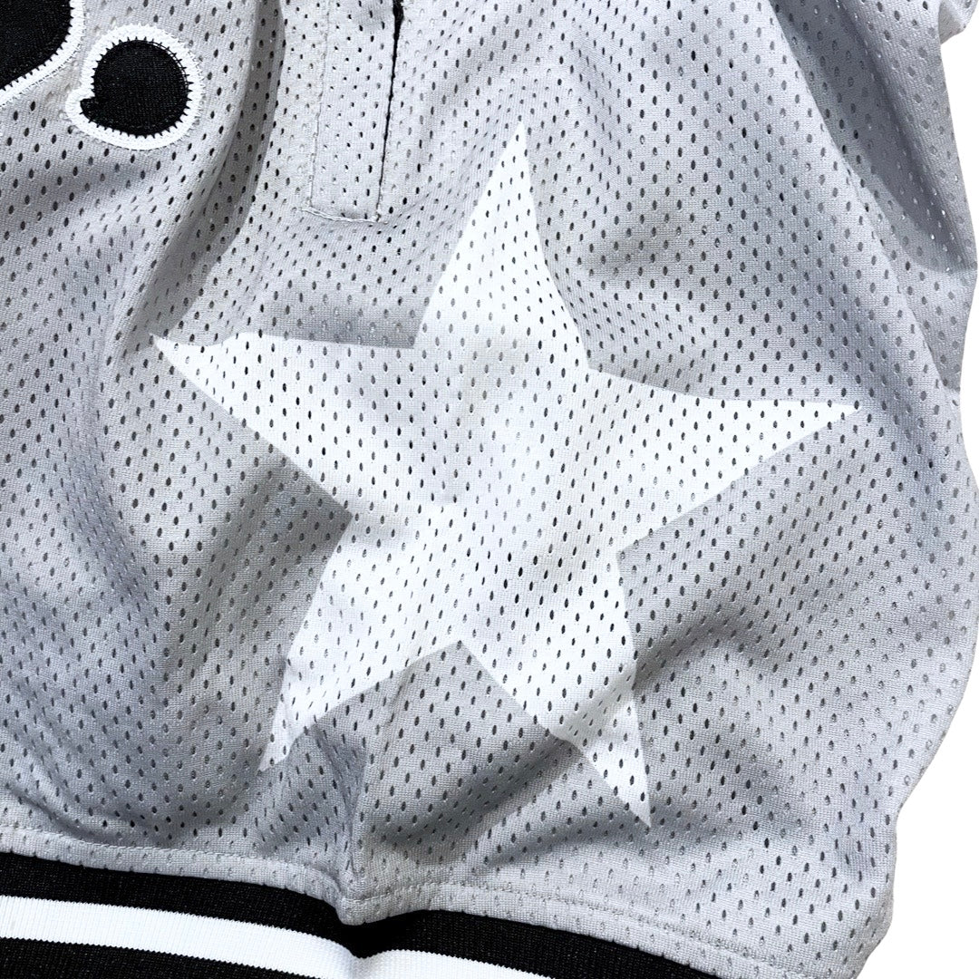 BASKETBALL STAR SHORTS - GREY / BLACK