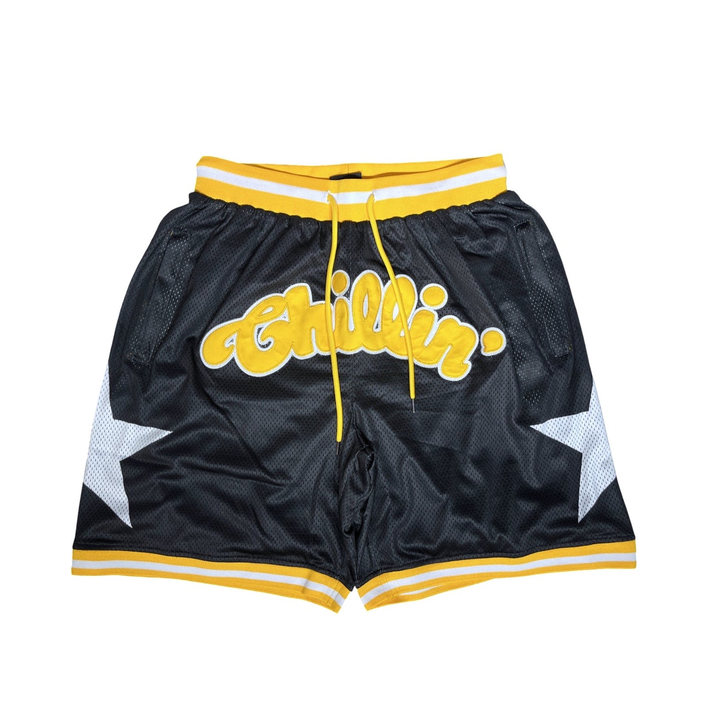 BASKETBALL STAR SHORTS - YELLOW