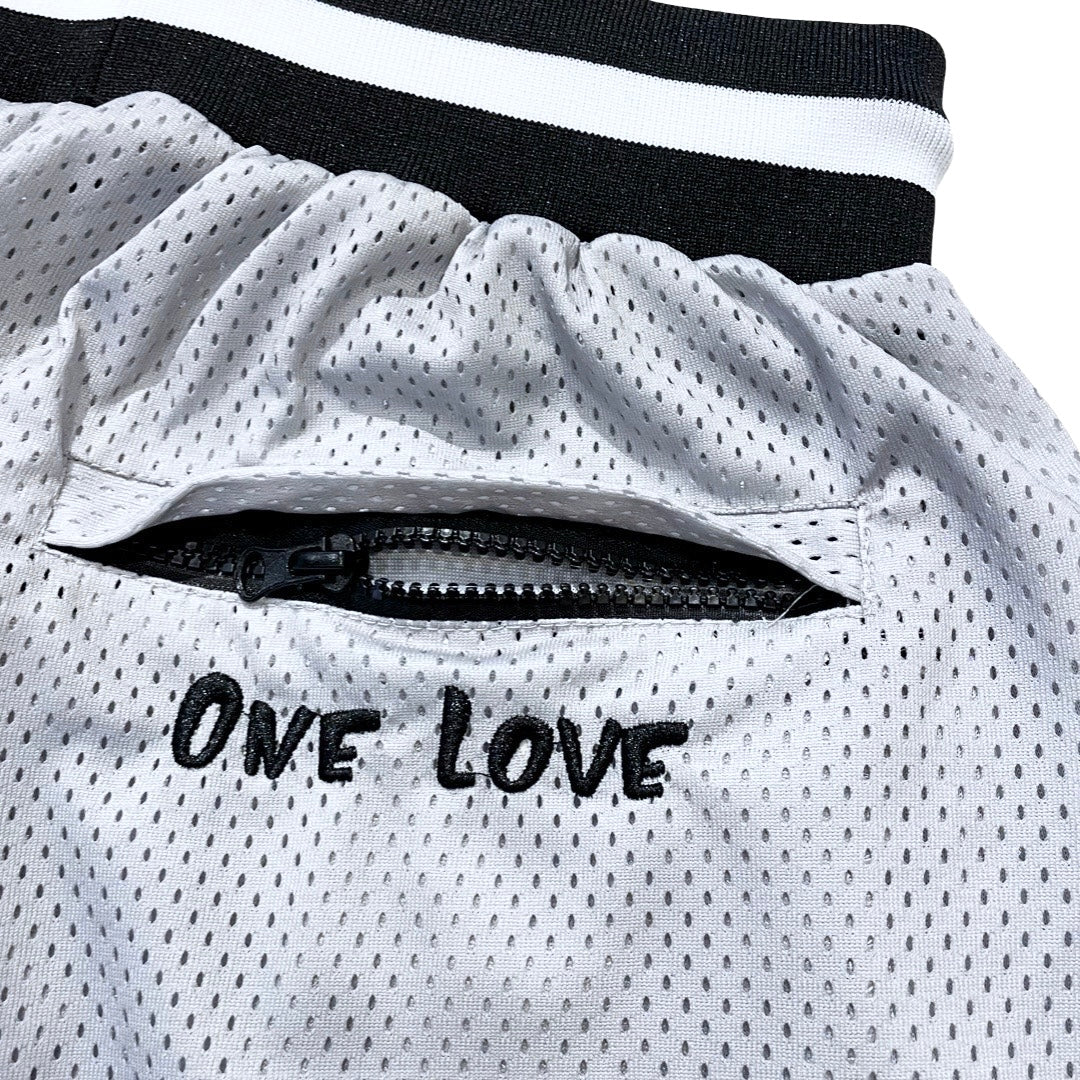 BASKETBALL STAR SHORTS - GREY / BLACK