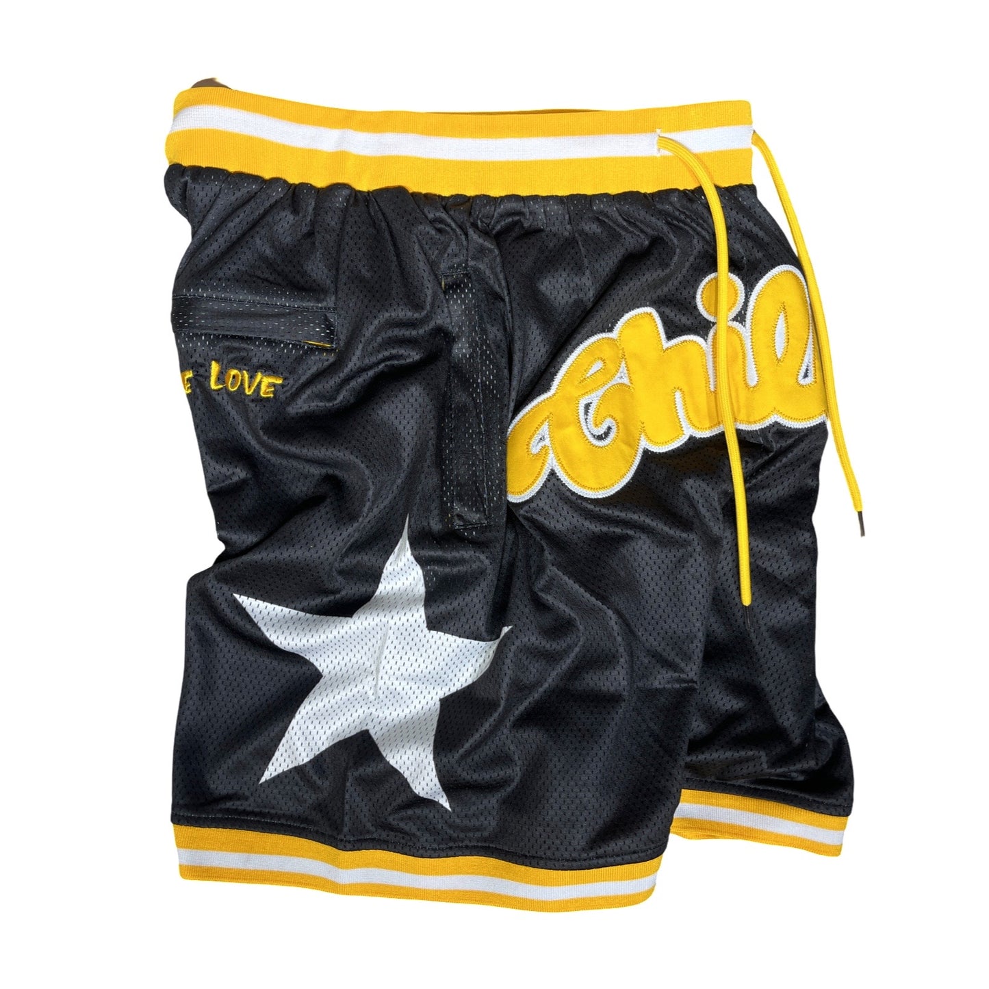 BASKETBALL STAR SHORTS - YELLOW