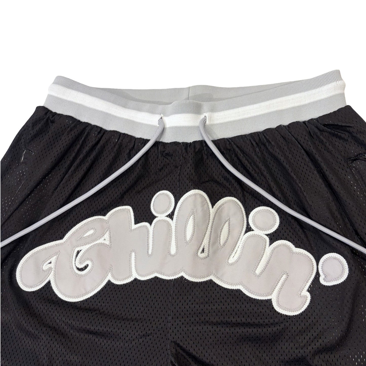 BASKETBALL STAR SHORTS - GREY / BLACK