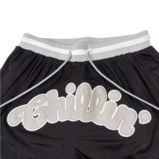 BASKETBALL STAR SHORTS - GREY / BLACK