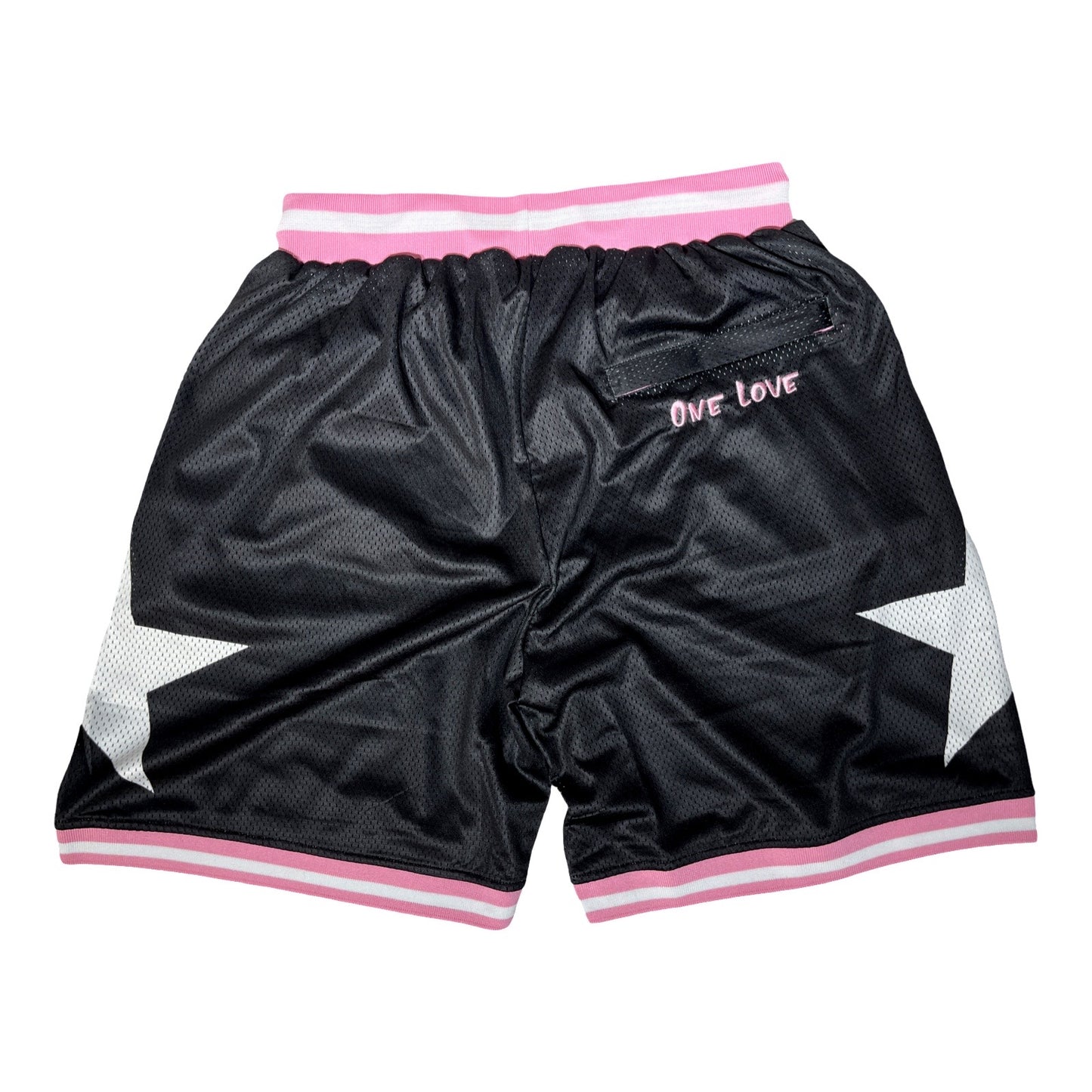 BASKETBALL STAR SHORTS - PINK