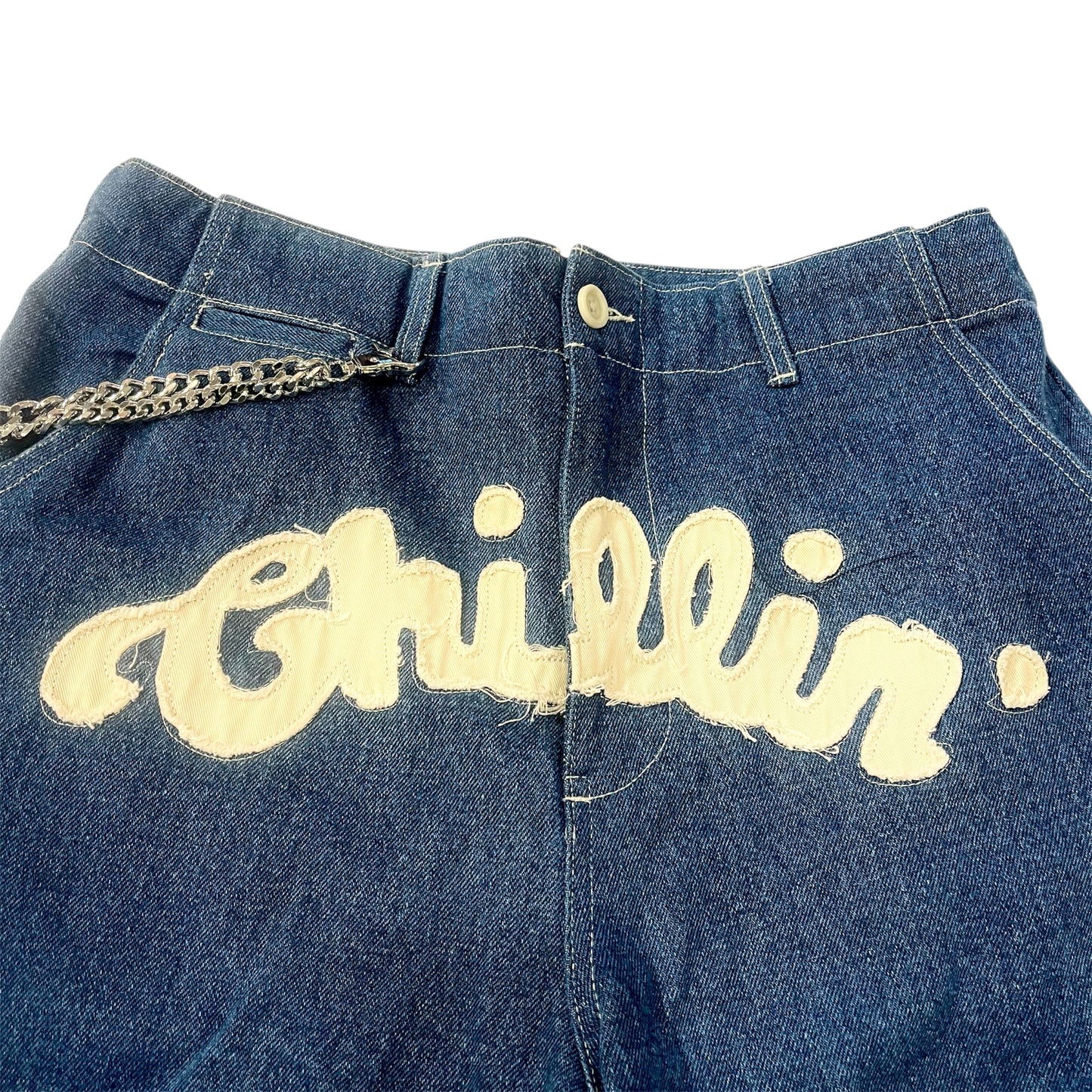 CARGO DENIM SHORTS