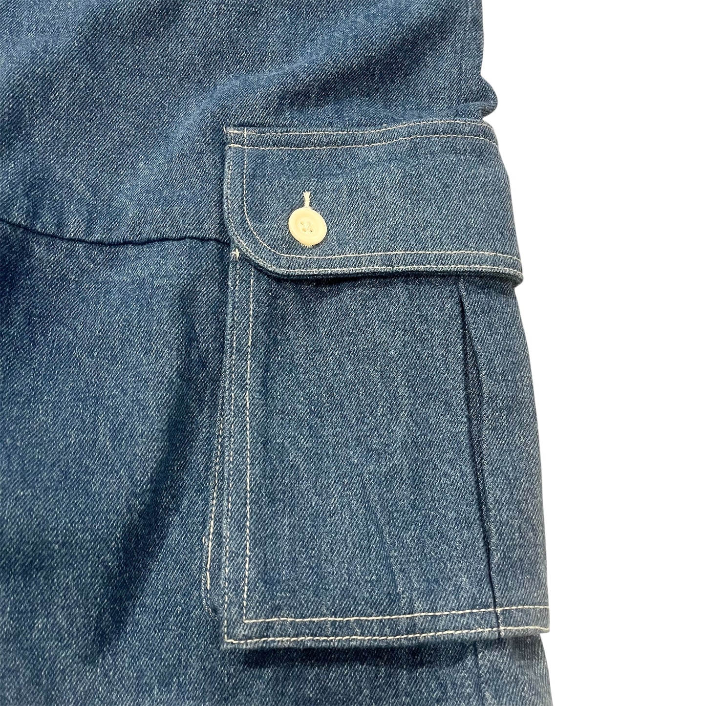 CARGO DENIM SHORTS